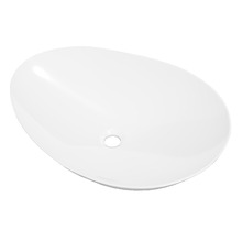 Fleur 630mm Gloss White Organic Ceramic Above Counter Basin